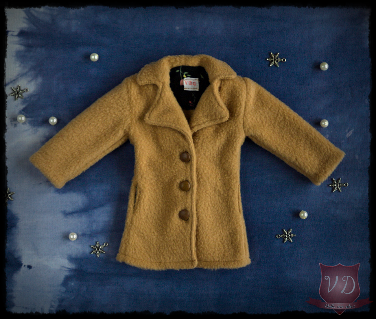 Soft Fur Long Winter Jacket, Coat with Pockets 3 Colours for MSD, 1/4 BJD doll