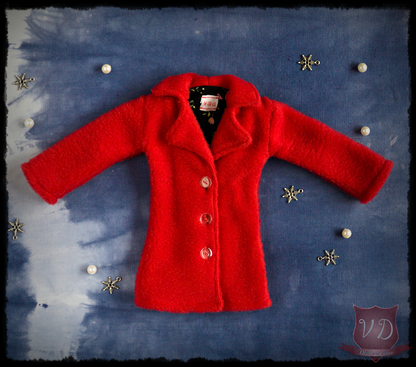 Soft Fur Long Winter Jacket, Coat with Pockets 3 Colours for MSD, 1/4 BJD doll