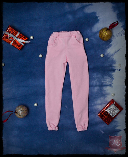 Basic Pocket Sweatpants, Joggers, Trackpants in 2 Colours, Cute Loungewear, Girl Fashion Sportwear for Slim MSD, Minifee, 1/4 BJD doll