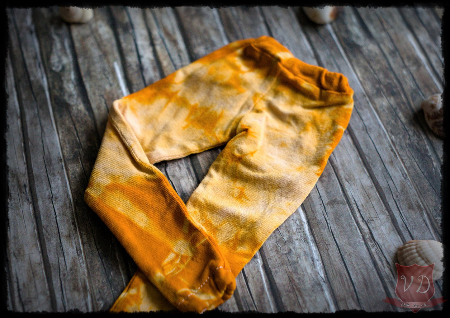 Orange/yellow Tie Dye Cropped Hoodie & Sweatpants for MSD, Minifee, 1/4 BJD Doll